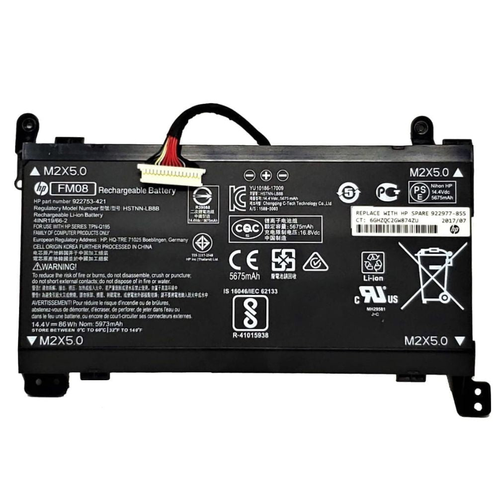 [Original] Hp Omen 17-AN023NF Laptop Battery - FM08 14.4V 86Wh