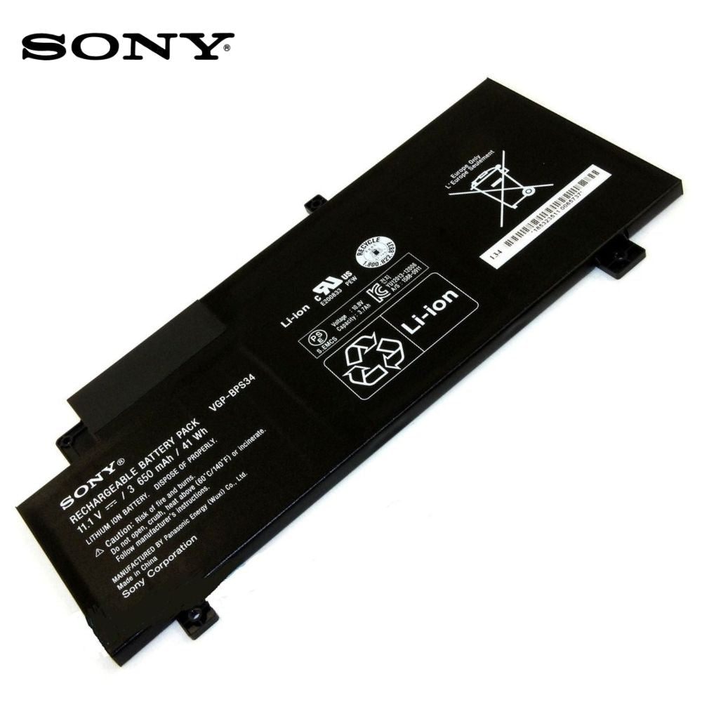 Buy [ORIGINAL] Sony VAIO SVT21218CXB Laptop Battery - 11.1V 41WH VGP-BPS34