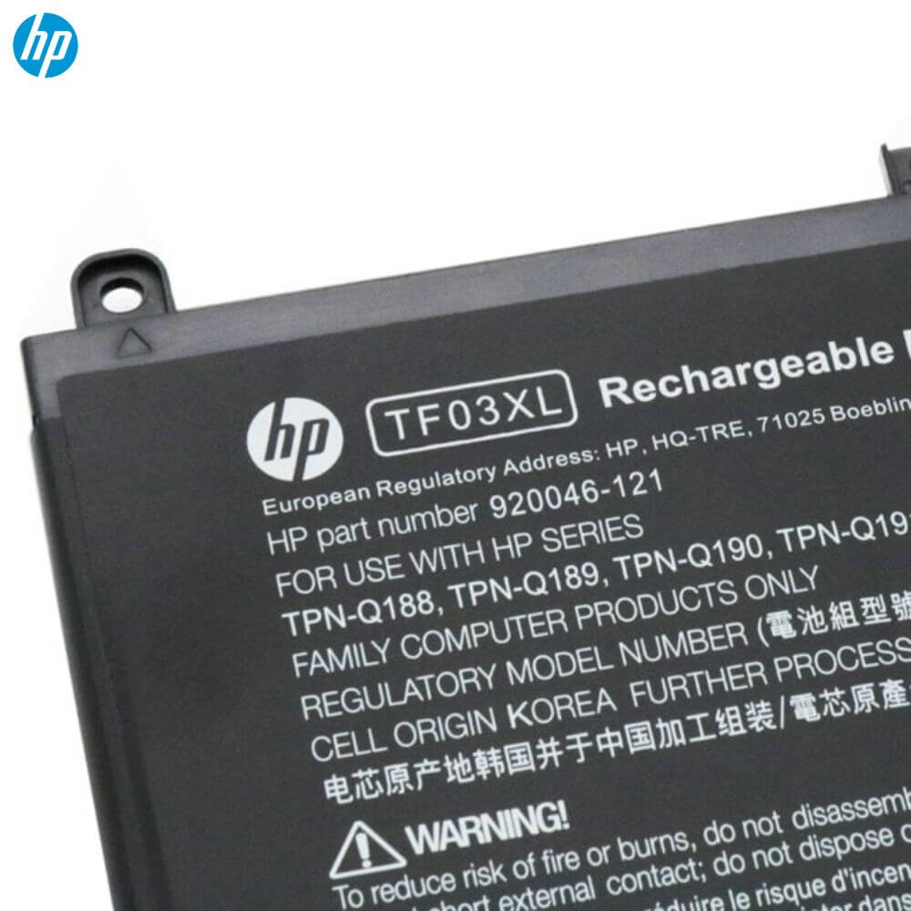 Buy [Original] Hp TF03XL Laptop Battery - 3 Cell 41.7Wh 11.5v