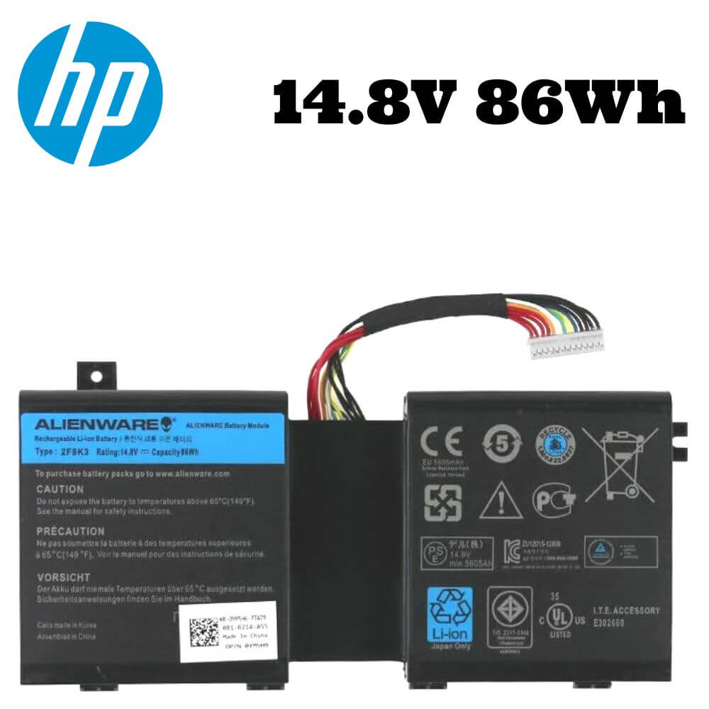 [Original] Dell Alienware 17 R2 Laptop battery - 258K3 14.8V 86Wh