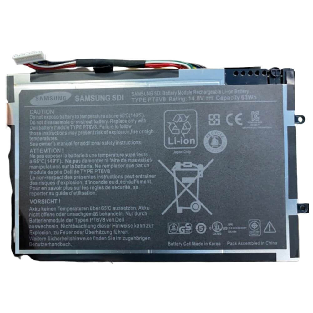 [ORIGINAL] Dell Alienware P18G Laptop Battery - PT6V8 14.8V  63Wh