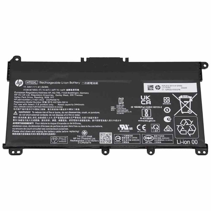 Buy [Original] Hp 15q-ds Laptop Battery - 3 Cell 41.7Wh 11.5v